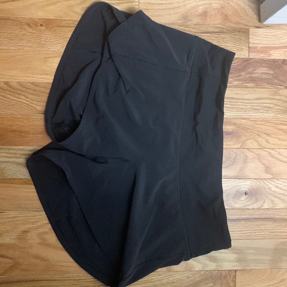 Lululemon, black, speed up shorts